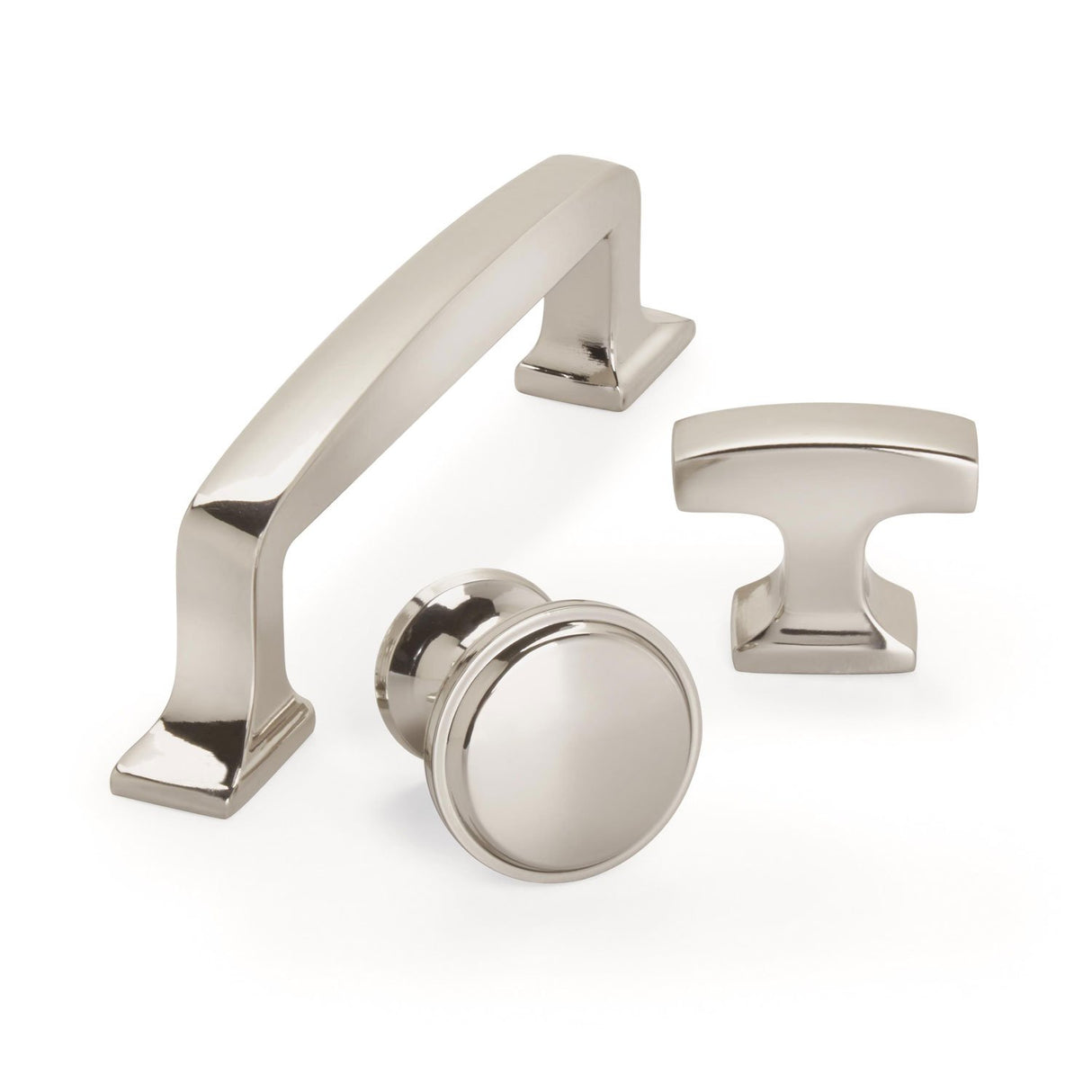 Amerock Cabinet Pull Polished Nickel 3-3/4 inch (96 mm) Center to Center Westerly 1 Pack Drawer Pull Drawer Handle Cabinet Hardware