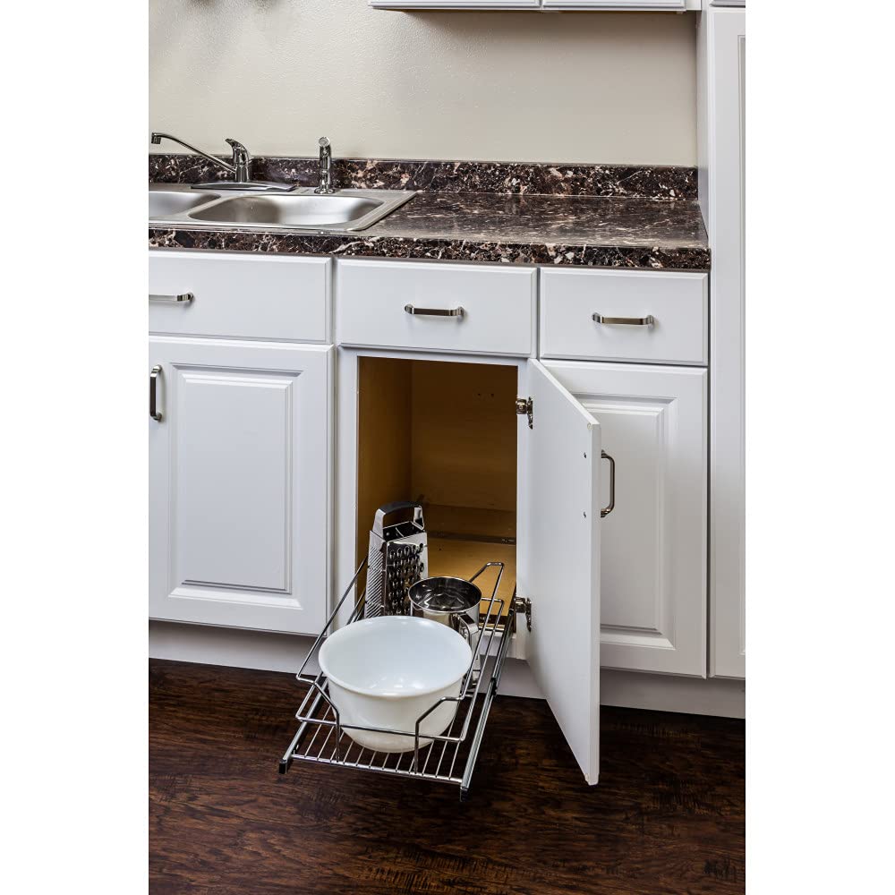 Hardware Resources MBPO15-R 12" Metal Pullout Basket