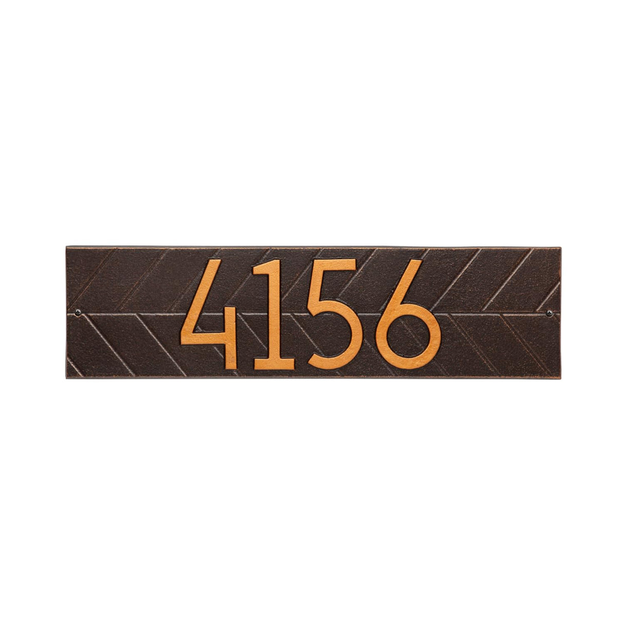 Whitehall 3902OB - Modern Herringbone Horizontal Plaque, Standard Wall 1-line
