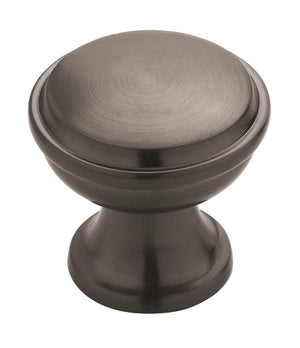Amerock Cabinet Knob Graphite 1-3/16 inch (30 mm) Diameter Westerly 1 Pack Drawer Knob Cabinet Hardware
