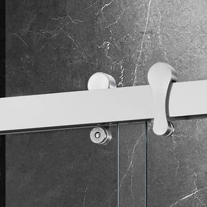 Essence 54'' * 76'' Framed Shower Door (Brushed Nickel)
