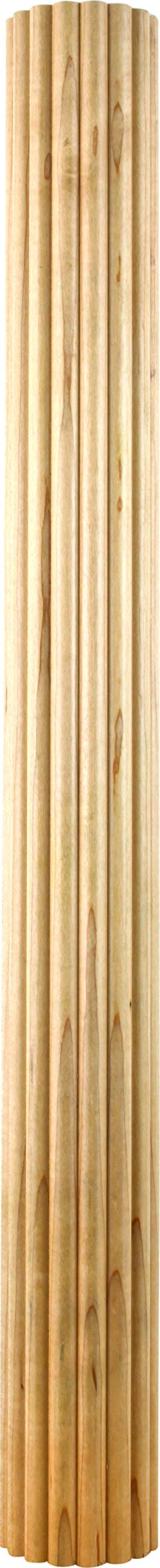 Hardware Resources CC4POP 3/4" D x 2-3/4" H Poplar Radius Corner Moulding