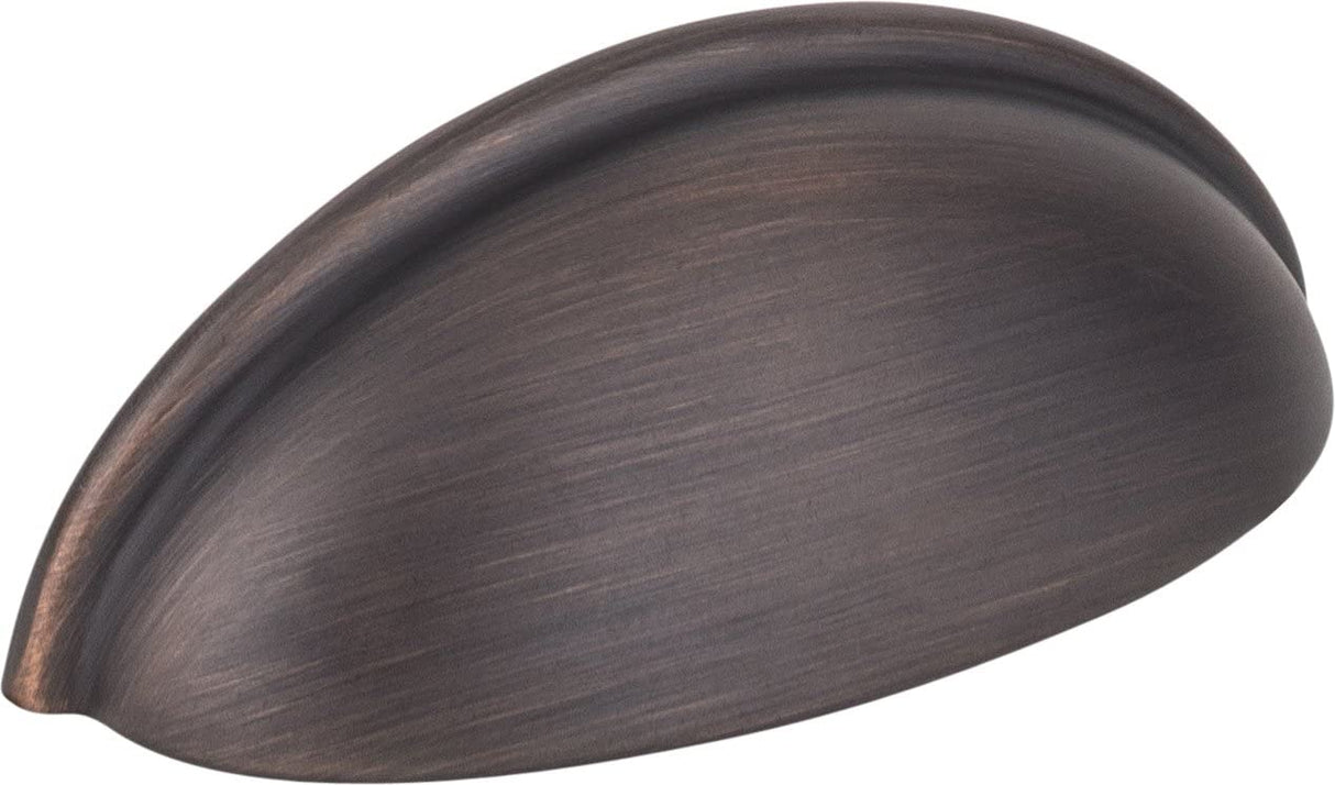 Elements 2981MB 3" Center-to-Center Matte Black Florence Cabinet Cup Pull
