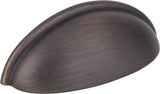 Elements 2981MB 3" Center-to-Center Matte Black Florence Cabinet Cup Pull