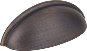 Elements 2981MB 3" Center-to-Center Matte Black Florence Cabinet Cup Pull