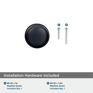 Amerock Cabinet Knob Black Bronze 1-3/16 inch (30 mm) Diameter Highland Ridge 1 Pack Drawer Knob Cabinet Hardware