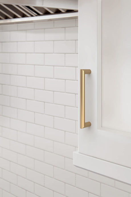 Amerock Cabinet Pull Champagne Bronze 5-1/16 in (128 mm) Center-to-Center Drawer Pull Revolve Kitchen and Bath Hardware Furniture Hardware