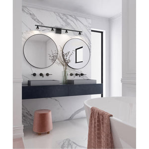 Kuzco VL19941-BK DUNE 41" 4 HEAD VANITY BLACK 20W 120VAC WITH LED DRIVER 3000K 90CRI