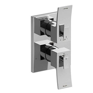 Riobel ZOTQ83C 4-way Type T/P (thermostatic/pressure balance) ¾ coaxial complete valve, Chrome