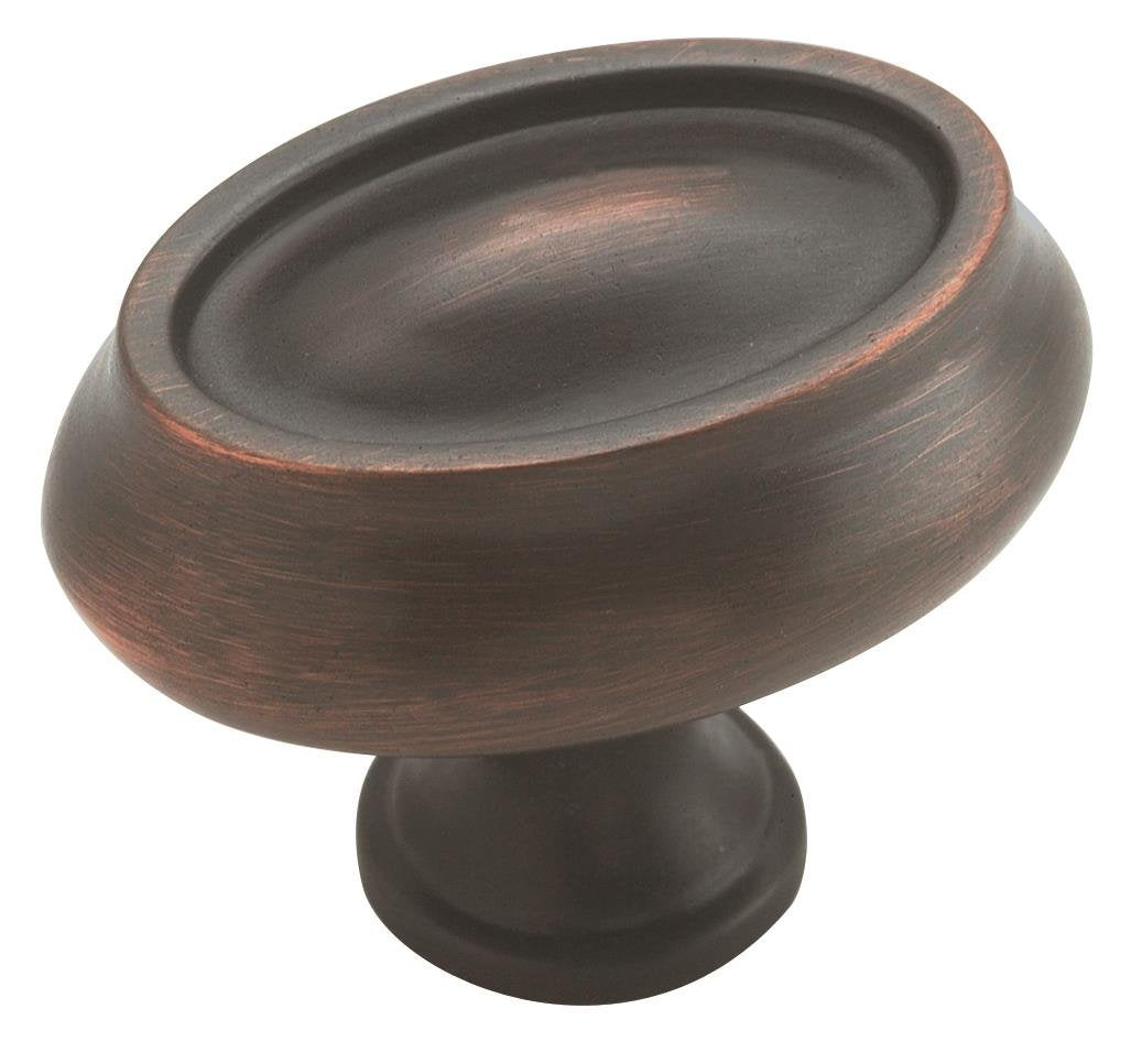 Amerock Cabinet Knob Oil Rubbed Bronze 1-1/2 inch (38 mm) Length Manor 1 Pack Drawer Knob Cabinet Hardware