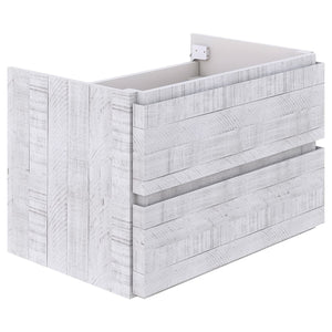 Fresca FCB3130RWH Fresca Formosa 29" Wall Hung Modern Bathroom Cabinet in Rustic White