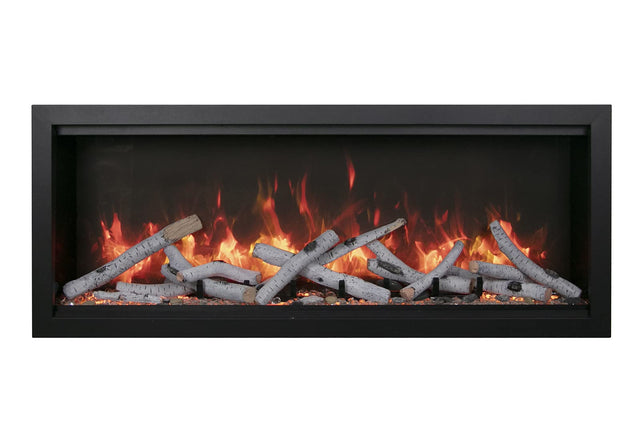 Amantii SYM-60-XT-BESPOKE Symmetry Xtra Tall Bespoke - 60" Indoor / Outdoor Electric Built In featuring, WiFi Compatibilty & Bluetooth Connectivity, MultiFunction Remote, and a Selection of Media Options
