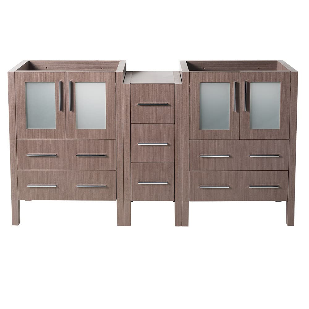 Fresca FCB62-241224GO Fresca Torino 60" Gray Oak Modern Bathroom Cabinets