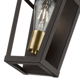 Schofield 1 Light Sconce in Bronze with Antique Brass (49567-07)