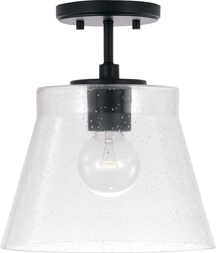Capital Lighting 346912MB Baker 1 Light Pendant Matte Black