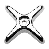Pfister 940-270A Handle Cross Steel, Polished Chrome 940-270A