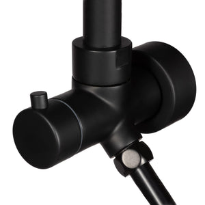 PULSE ShowerSpas 1028-MB-1.8GPM Matte Black Lanikai ShowerSpa Shower System, 1.8 GPM