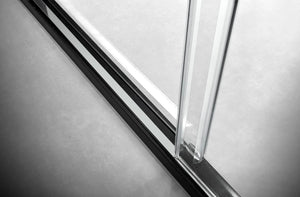 Elegant 48'' * 76'' Frameless Shower Door with Finish in Gold