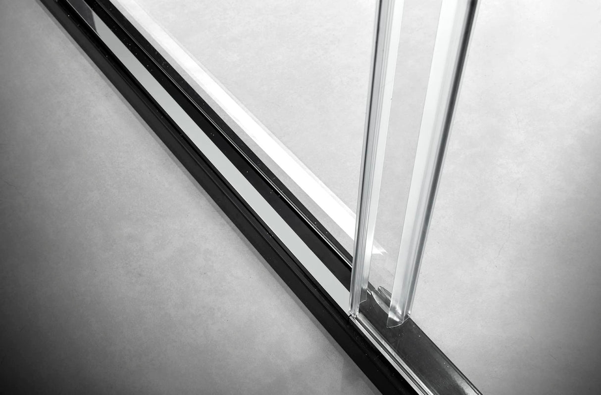 Elegant 72'' * 76'' Frameless Shower Door (Brushed Nickel)