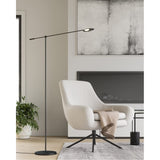 Kuzco FL90155-BK ROTAIRE FLOOR LAMP BLACK 7W 120VAC WITH LED DRIVER 3000K 90CRI