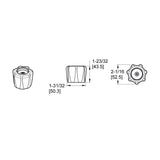 Round Acrylic Handle