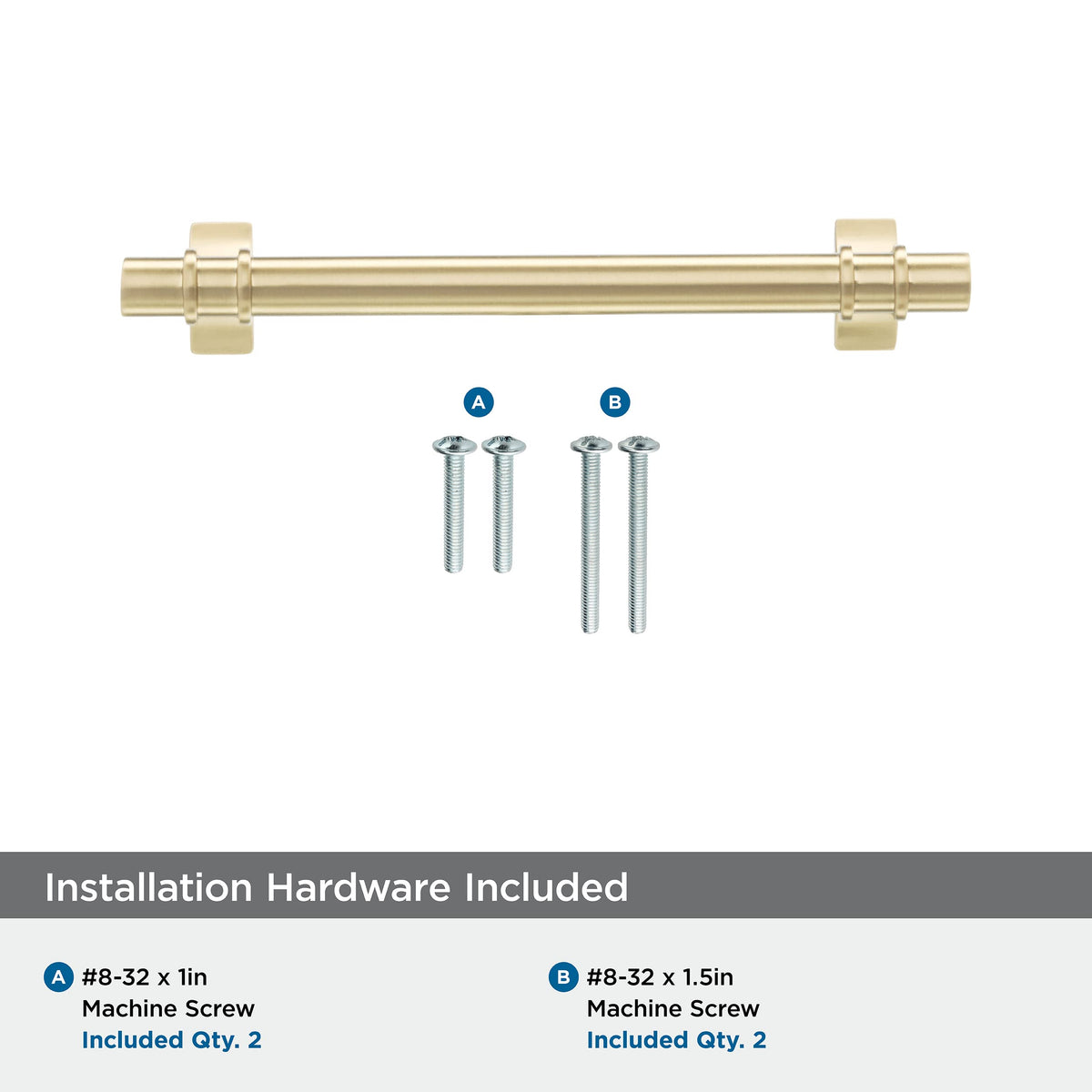 Amerock Cabinet Pull Champagne Bronze 5-1/16 inch (128 mm) Center to Center Davenport 1 Pack Drawer Pull Drawer Handle Cabinet Hardware