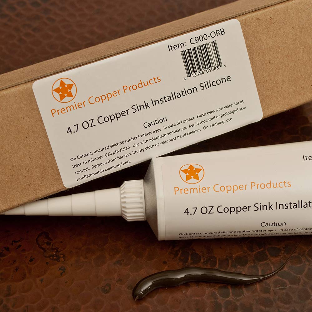 Premier Copper Products C900-ORB Universal Copper Sink Installation Silicone, Oil Rubbed Bronze