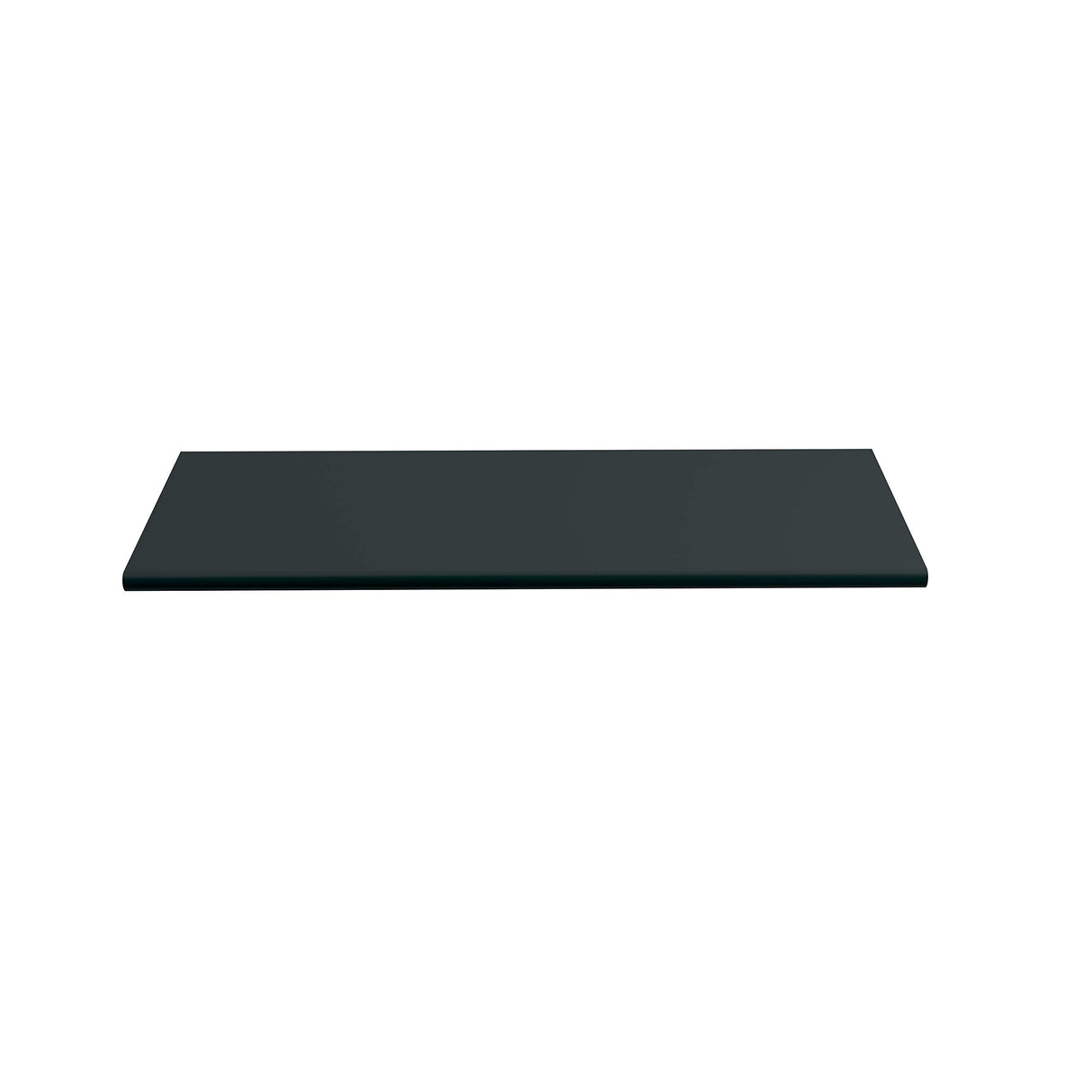 Amerock Cabinet Pull Matte Black 3-3/4 inch (96 mm) Center to Center Edge Pull 1 Pack Drawer Pull Drawer Handle Cabinet Hardware