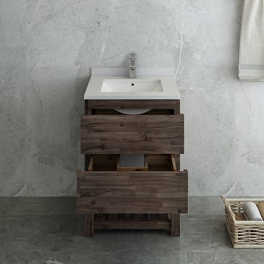 Fresca FCB3124ACA-FS-CWH-U Floor Standing Bath Cabinet