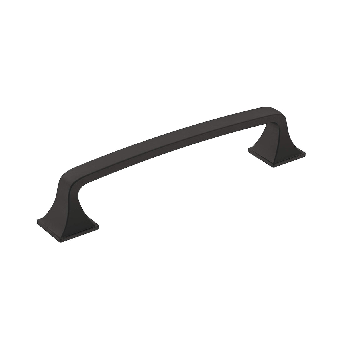 Amerock Cabinet Pull Matte Black 5-1/16 inch (128 mm) Center-to-Center Ville 1 Pack Drawer Pull Cabinet Handle Cabinet Hardware
