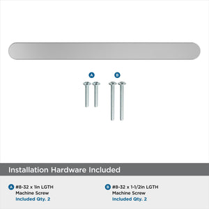 Amerock Cabinet Pull Polished Chrome 5-1/16 inch (128 mm) Center-to-Center Rift 1 Pack Drawer Pull Cabinet Handle Cabinet Hardware