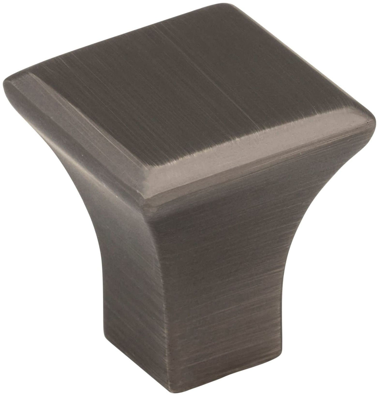 Jeffrey Alexander 972S-BNBDL 7/8" Overall Length Brushed Pewter Square Marlo Cabinet Knob