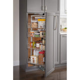 Hardware Resources CPSO1286SC 12" Wide 86" Tall Chrome Wire Soft-close Pantry Swingout