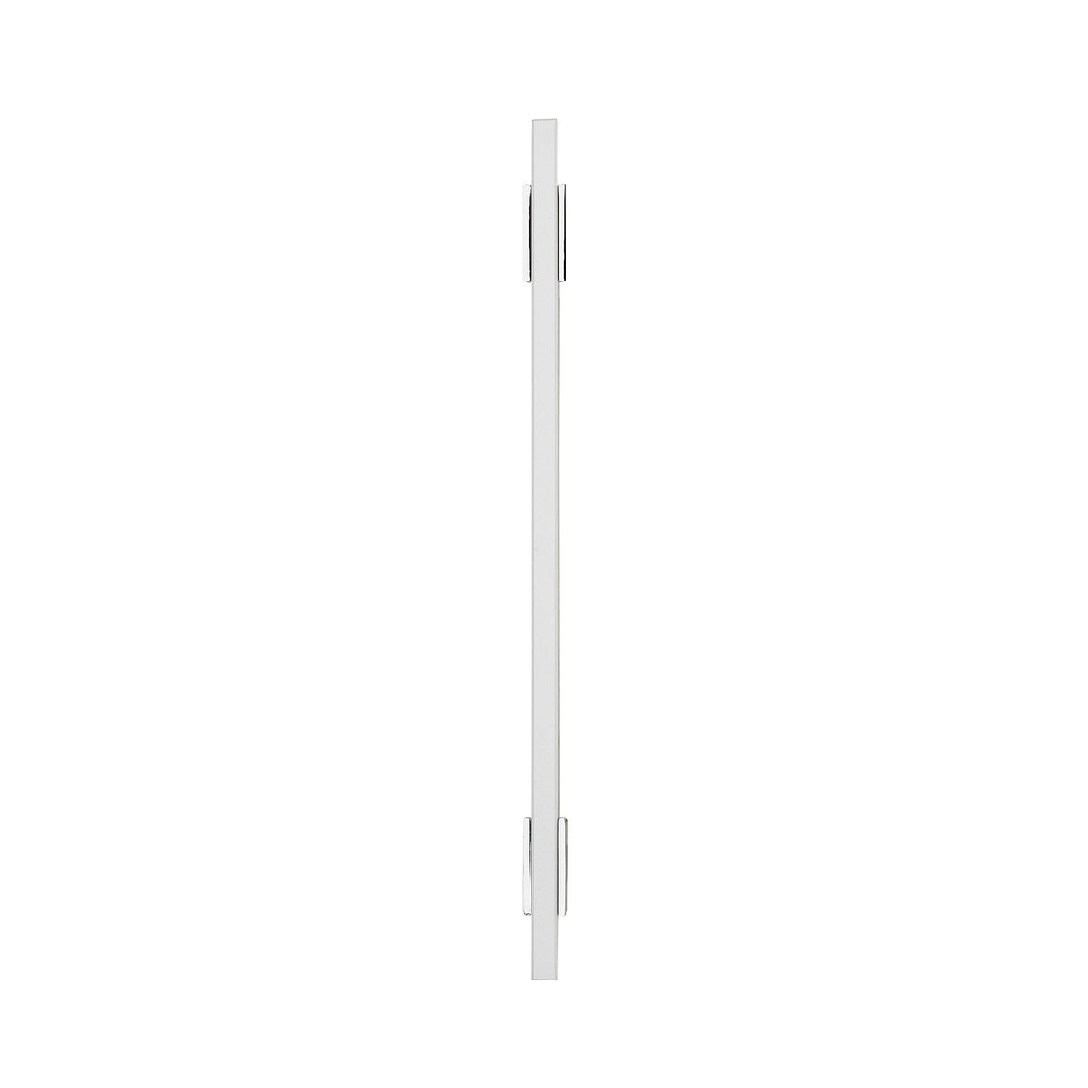 Amerock Cabinet Pull Polished Chrome/White 7-9/16 inch (192 mm) Center to Center Urbanite 1 Pack Drawer Pull Drawer Handle Cabinet Hardware