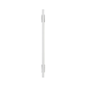Amerock Cabinet Pull Polished Chrome/White 7-9/16 inch (192 mm) Center to Center Urbanite 1 Pack Drawer Pull Drawer Handle Cabinet Hardware