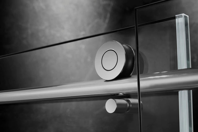Elegant 72'' * 76'' Frameless Shower Door (Brushed Nickel)