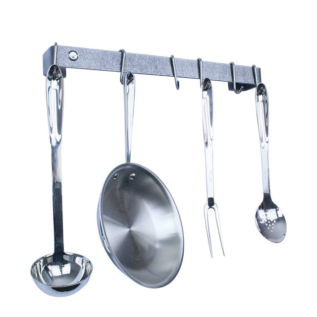Enclume WR0 HS 18" Classic Wall Rack Utensil Bar w/ 6 Hooks HS