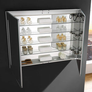 Fresca FMC014836 Fresca Tiempo 48" Wide x 36" Tall Bathroom Medicine Cabinet w/ LED Lighting & Defogger