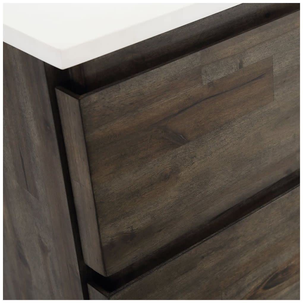 Fresca FCB31-361236ASH Fresca Formosa 82" Wall Hung Double Sink Modern Bathroom Cabinet in Ash