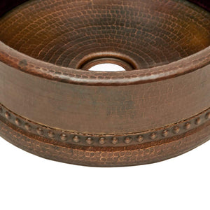 Premier Copper Products BV15DB215-Inch Round Bar Vessel Tub Sink in Oil Rubbed Bronze