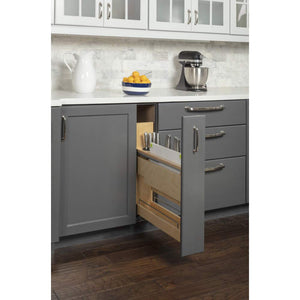 Hardware Resources KBPO-5SC 5" "No Wiggle" Magnetic Knife Organizer Soft-close Pullout