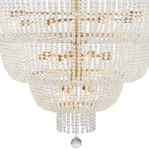 Rylee 24 Light Antique Gold Chandelier 618-GA
