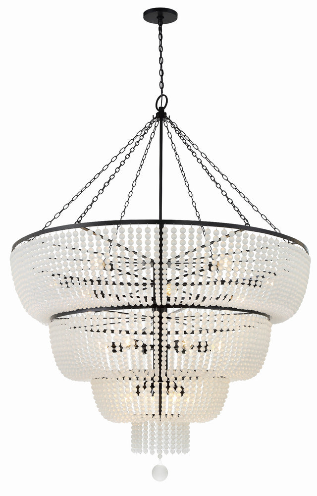 Rylee 24 Light Antique Gold Chandelier 618-GA