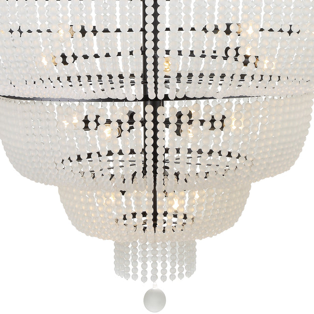 Rylee 24 Light Antique Gold Chandelier 618-GA