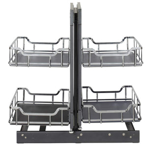 Hardware Resources SWS-BCFH15PC 15" Polished Chrome STORAGE WITH STYLE® Full-Height Blind Corner Organizer
