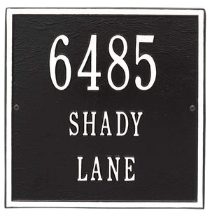 Whitehall 2112BW - Personalized Square Plaque - Standard - Wall - 3 line