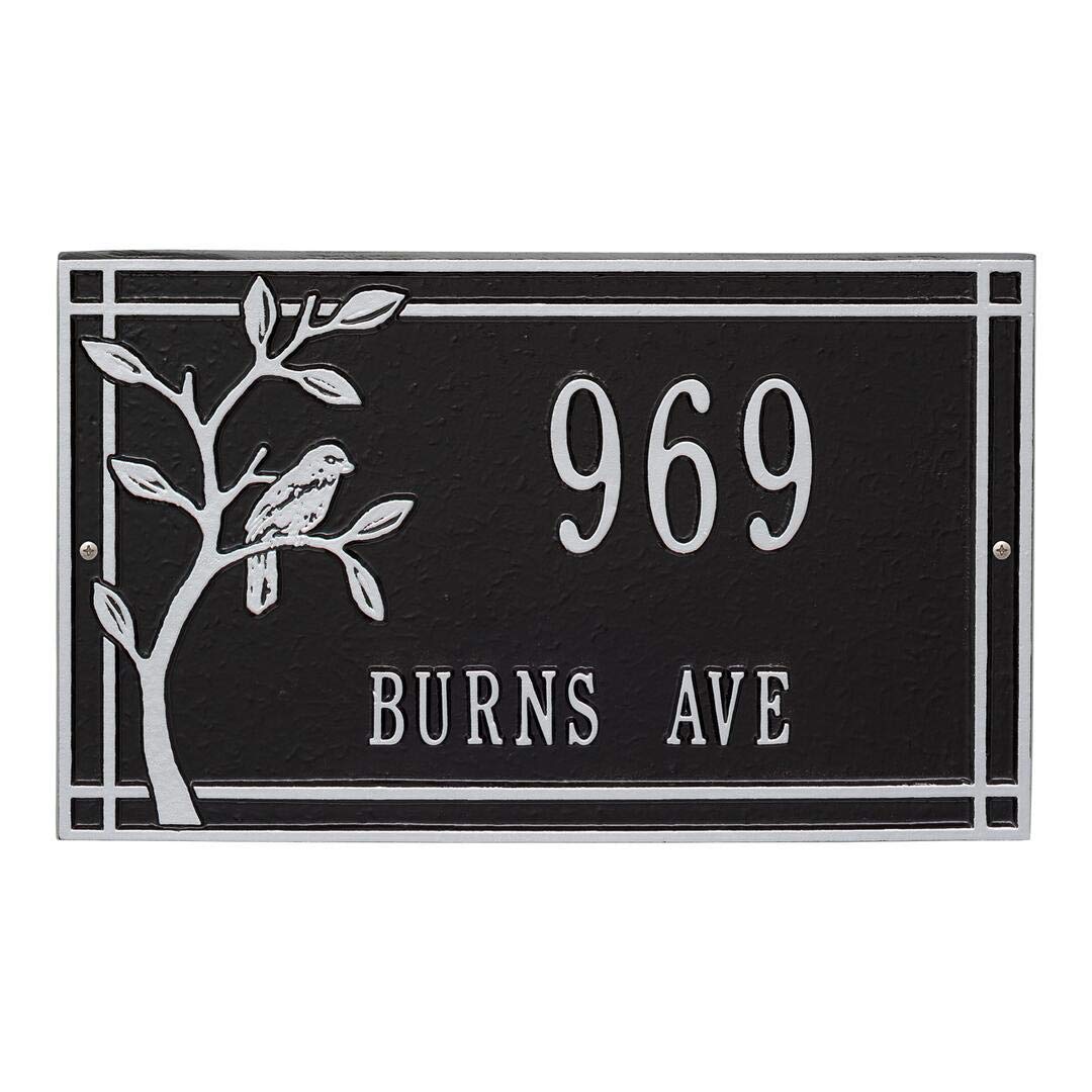 Whitehall 2517BS - Personalized Woodridge Bird Plaque - Standard - Wall - 2 Line