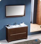 Fresca FCB8148WG Fresca Allier 48" Wenge Brown Modern Bathroom Cabinet