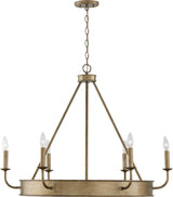 Capital Lighting 449261ML Nole 6 Light Chandelier Mystic Luster