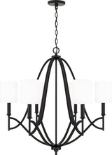 Capital Lighting 442361MB-701 Sylvia 6 Light Chandelier Matte Black